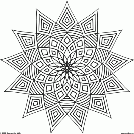 Degree Free Coloring Pages Of African Pattern - Widetheme