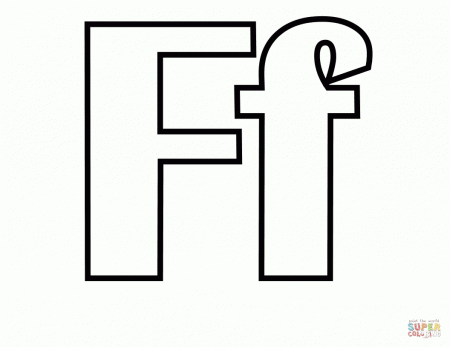 Aptitude Letter F Coloring Page Alphabet, Facts Letter F Coloring ...