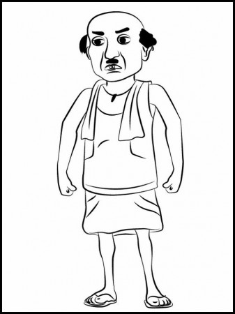 Motu Patlu 2 Printable coloring pages for kids | Kids printable ...