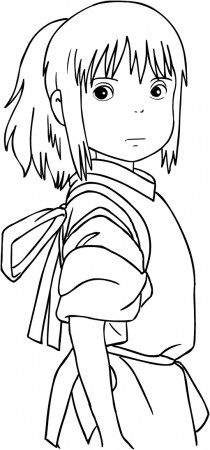 Chihiro from Spirited Away coloring page