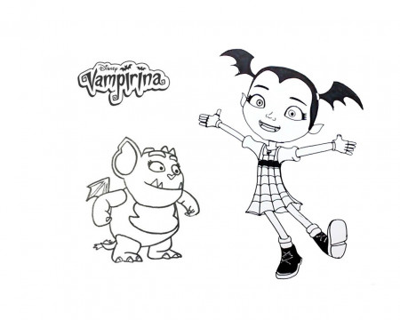 Fresh Vampirina Coloring Pages Free ... | Disney embroidery ...