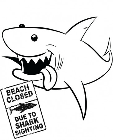 Shark coloring page for kids ...