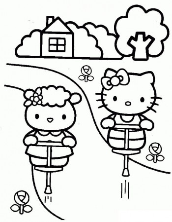 Hello Kitty Printable Coloring Page - Free Printable Coloring Pages for Kids