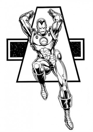 coloring pages of Iron Man