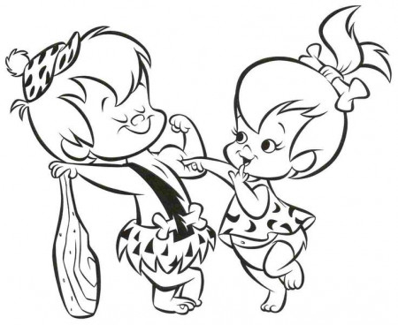 pebbels and bambam Cartoon Coloring Pages | Cartoon little pebbles and bamm  bamm colouring … | Páginas para colorear, Páginas para colorear disney,  Libro de colores