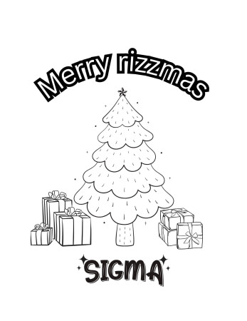 Brain Rot Christmas Coloring Sheet Rizz - Etsy Australia