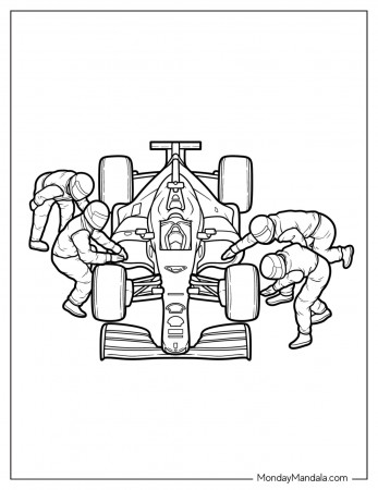 20 F1 Coloring Pages (Free PDF Printables)