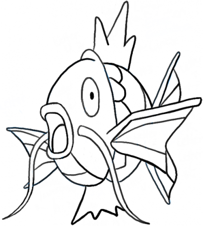 Pokemon coloring pages magikarp moves