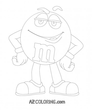 M&M Coloring Page