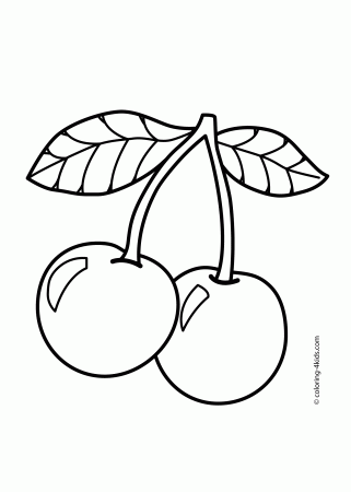 Coloring Pages Pac Man Cherry - Сoloring Pages For All Ages