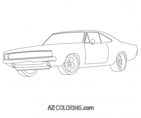 Dodge Charger Coloring Page