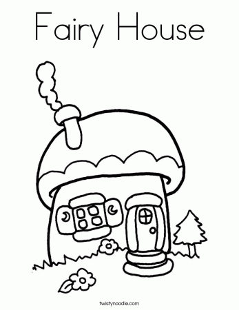 Coloring Pages Fairy House | Cooloring.com
