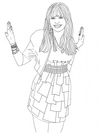Hannah montana coloring pages to download and print for free