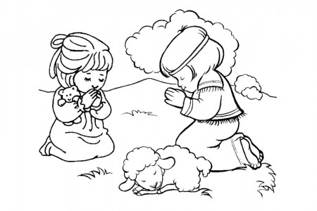 Bedtime Prayer Coloring Page - Coloring Pages For All Ages