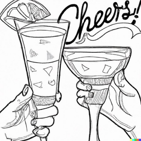 It's Happy Hour… with The Cocktail Coloring Book! : r/dalle2