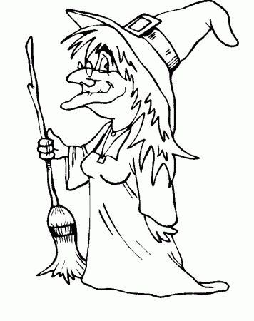 Free Witch Coloring Pages, Download Free Witch Coloring Pages png images,  Free ClipArts on Clipart Library