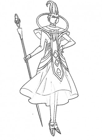 awesome whis Coloring Page - Anime Coloring Pages