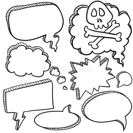 Speech bubble sketch. Doodle style cartoon conversation, speech, or thought  bubb , #AD, #Doodle, #style, #cartoo… | Bubble drawing, Thought bubbles,  Cartoon bubbles