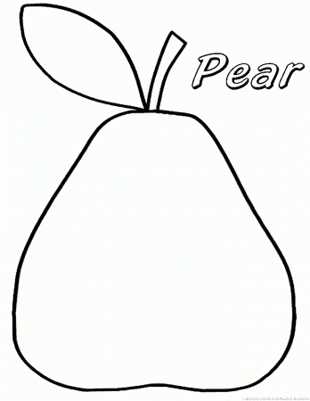 Pear Coloring Pages - Part 2