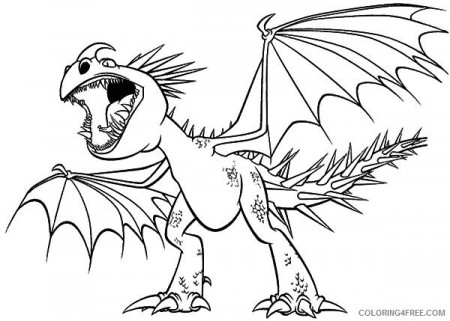 how to train your dragon coloring pages stormfly Coloring4free -  Coloring4Free.com