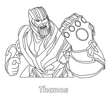 HQ Thanos Image Coloring Page - Free Printable Coloring Pages for Kids