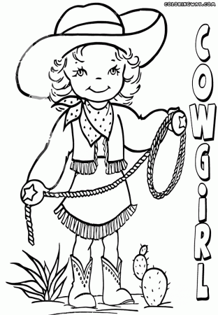 Cowgirl coloring pages | Coloring pages to download and print