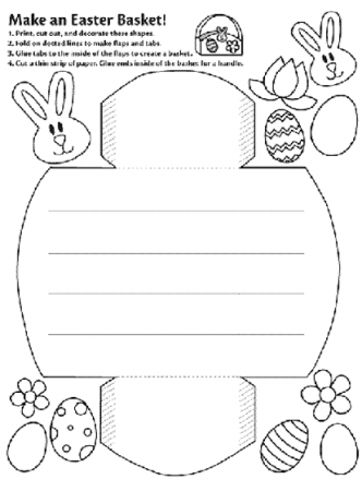 Make An Easter Basket Coloring Page | crayola.com