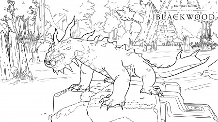 Bring Some Color to Blackwood with These New Coloring Pages - The Elder  Scrolls Online