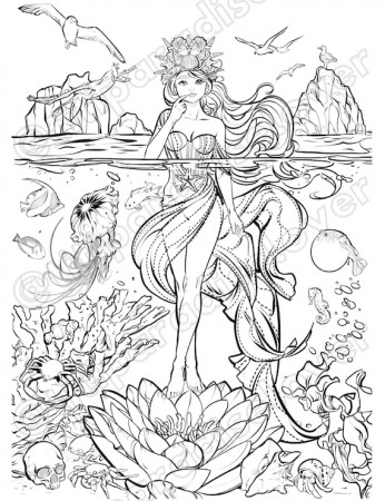 Mermaid Queen of the Oceans Instant Download Adults' - Etsy