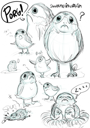sakuramochipanda PORG They have me under their spell. Which Porg are you? I  am the one going “…” | Star wars drawings, Star wars geek, Star wars fan art