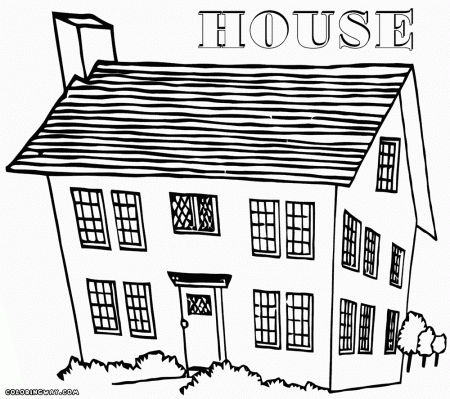 House coloring pages | Coloring pages to download and print