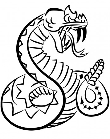 tiger rattlesnake drawing - Clip Art Library