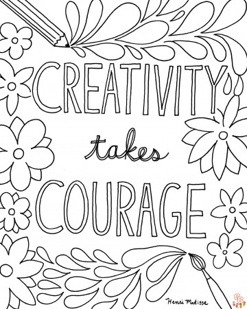 Printable Free Quote Coloring Pages For Kids - GBcoloring