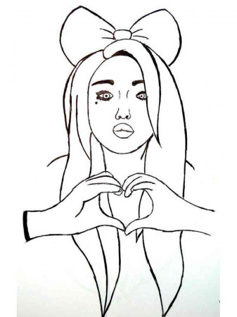 Beautiful Girl coloring pages