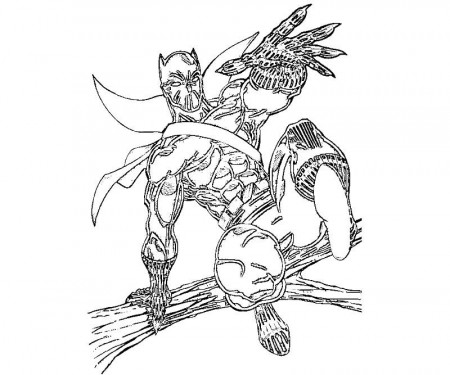 Black Panther Coloring Pages - Coloring Labs