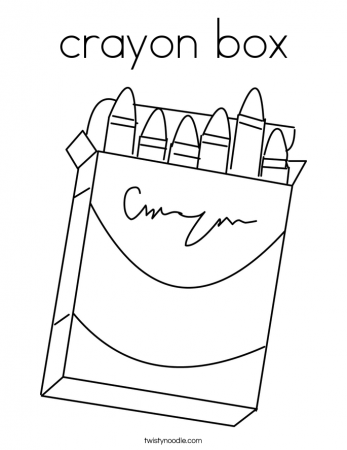 Crayons coloring page