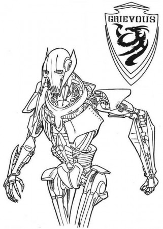 General Grievous coloring page