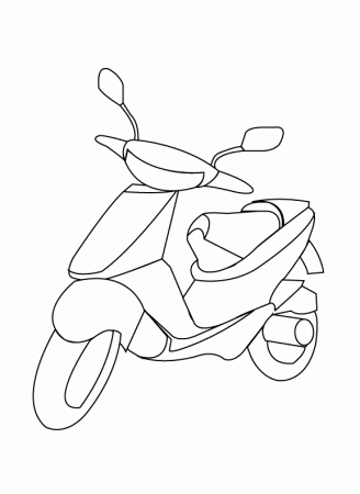 Coloring Pages - Scooter