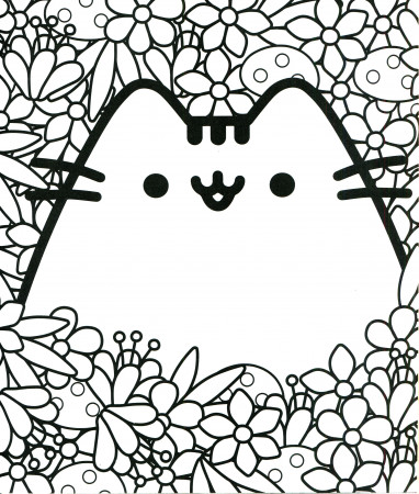 Pusheen Coloring Pages Grumpy Cat On Booktsukihenshin Nyan ...