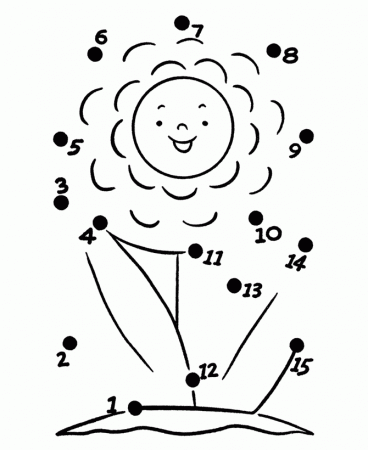 Bluebonkers: Dot to Dot coloring pages - up to 15 Dots - 5