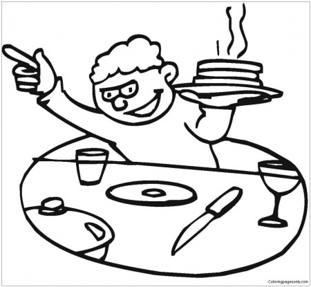 Don t Touch My Pancakes Coloring Page - Free Coloring Pages Online