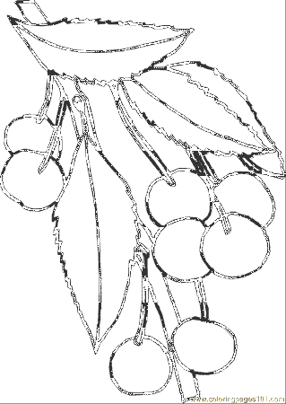 Cherries Coloring Page - Free Cherries Coloring Pages ...