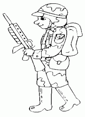 Army Soldier Coloring Pages | Coloring