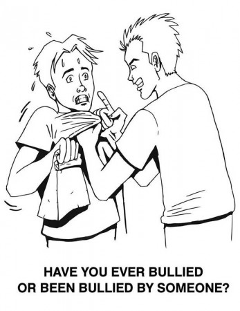 free printable bullying coloring pages. anti bullying coloring ...