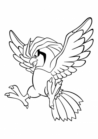 017 - Pidgeotto coloring pages, Pokemon coloring pages - Colorings.cc