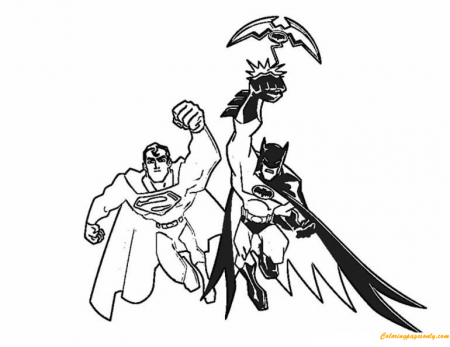 Batman And Superman Coloring Pages - Batman Coloring Pages - Coloring Pages  For Kids And Adults