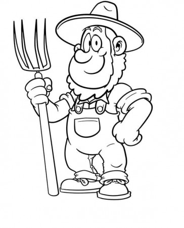 Farmer Coloring Pages - Free Printable Coloring Pages for Kids