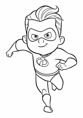 Dash coloring pages, Incredibles 2 coloring pages - Colorings.cc