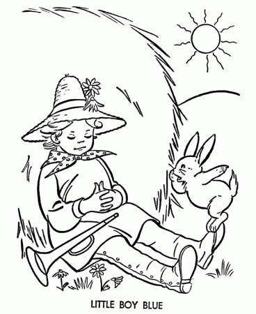 Little Boy Blue Story Character Coloring page | Coloring pages, Cartoon coloring  pages, Coloring pages for boys