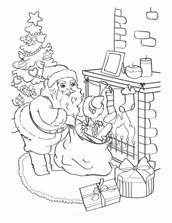 130 Free Christmas Coloring Pages for Kids & Adults